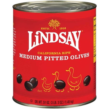 6 PACKS : Olive Pitted Ripe Medium 6 no.10 Can