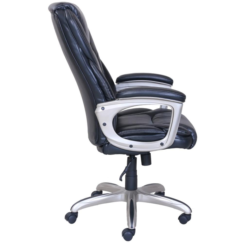 Serta Big Tall Office Computer Chair With Memory Foam Desk Seat Serta Big Tall Office Computer Chair With Memory Foam Desk Seat Leather Black
