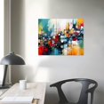 thumbnail image 3 of Nawypu Colorful Abstract Picture Large Framed Canvas Wall Art for Bedroom Living Room Modern Abstract Canvas Prints Home Decor, 3 of 4