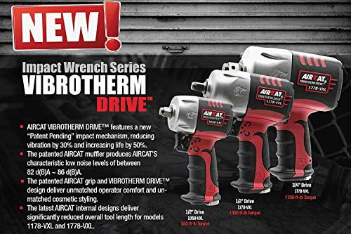 AIRCAT 1778-VXL 3/4-Inch Vibrotherm Drive Composite Impact Wrench 1700  ft-lbs