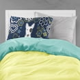 thumbnail image 2 of Carolines Treasures BB5060PILLOWCASE Blue Flowers Bull Terrier Fabric Standard Pillowcase Standard multicolor, 2 of 2