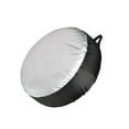 thumbnail image 2 of Decodeary Cloth Cars Spare Tire Cover Sun Proof And Anti-aging Prevents Slipping Effectively Preventing black silver L, 2 of 6