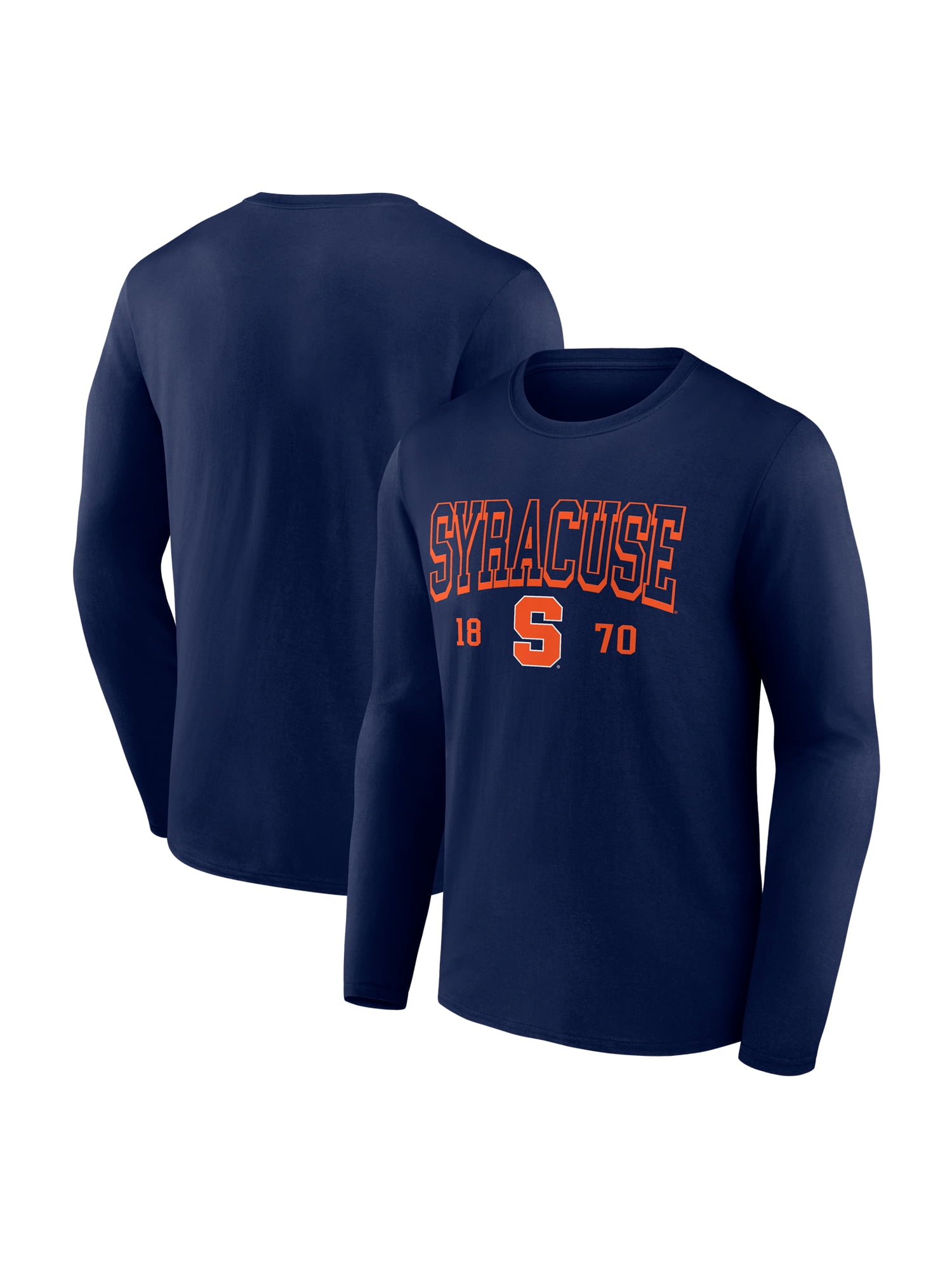 NCAA Syracuse Orange Men's Cotton Navy Long Sleeve T-Shirt