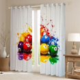 thumbnail image 2 of Castle Fairy Billiards Print Black Out Curtains,Snooker Curtains Pack of 2 (42x63 Each), 2 of 6
