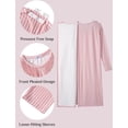 thumbnail image 4 of Pinspark Hospital Gowns for Women Post Shoulder Surgery Open Back Adaptive clothing lounge dress for Patients&Seniors Nightgown, 4 of 6