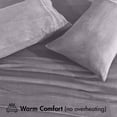 thumbnail image 4 of RUVANTI Polar Fleece Sheet Set Full Size – Ultra Soft Plush Bed Sheets, Double Brushed Anti-Pilling Finish, Warm Cozy Winter Bedding with 15-Inch Deep Pocket, 4 Piece Set, Cool Grey, 4 of 9