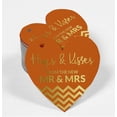 thumbnail image 2 of Inkdotpot 100 Pack Real Gold Foil Paper Tag Hugs & Kisses From The Wedding Favor Hang Tag, 2 of 6