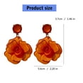 thumbnail image 5 of AOOOWER Stylish Acrylic Rose Dangle Earrings Stylish Rose Flower Pendant Earrings for Ladies Acrylic Fashion Ear Dangle Charm, 5 of 21