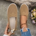 thumbnail image 6 of Ludearly Women's Breathable Mesh Embroidered Walking Shoes Lightweight Comfortable Non- Sneakers Casual Fashion On Soft Sole Tennis Shoes 7.5&Coffee#04, 6 of 8