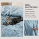 thumbnail image 3 of Bedsure Manta Sherpa de Lana Azul Queen 230x230 cm Gruesa, 3 of 9