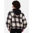 thumbnail image 3 of No Boundaries Plush Hoodie Shacket, Women's, 3 of 5