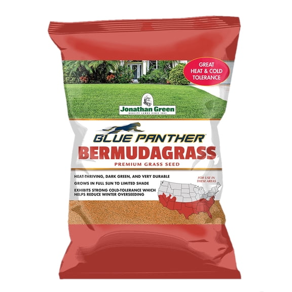 Jonathan Green Blue Panther Bermudagrass Premium Grass Seed, 4lb (4,000 sq ft Coverage)
