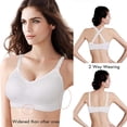 thumbnail image 4 of Mujeres Lactancia Bra Pad Cierre Frontal Embarazo Enfermería Ropa Ropa Interior Likrtyny Mujer, 4 of 8