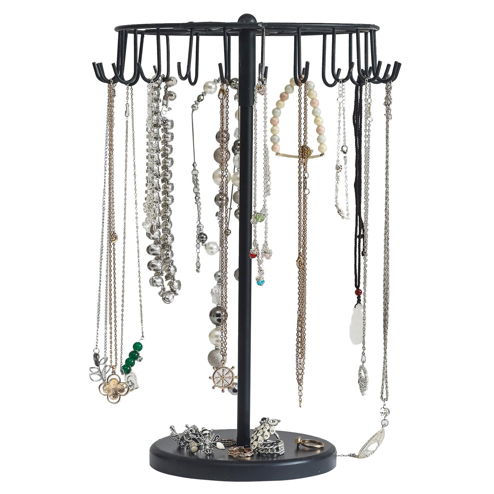 Velvet Jewellery Necklace Stand Chain Display Hanger Board Show Holder Organizer 