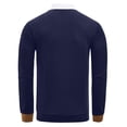 thumbnail image 4 of Kalauyu Men's Patchwork Long Sleeve Button-Up Flap Collar Shirt, 4 of 8