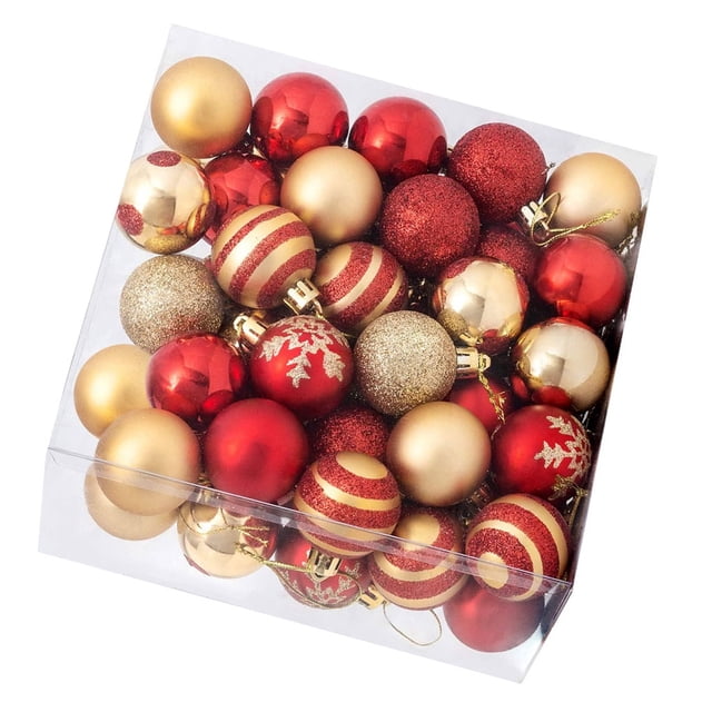 Adorno de Navidad Ounissouiy 50 Piezas Bola Brillante Decoración Colgante para Escaparate de Oficina