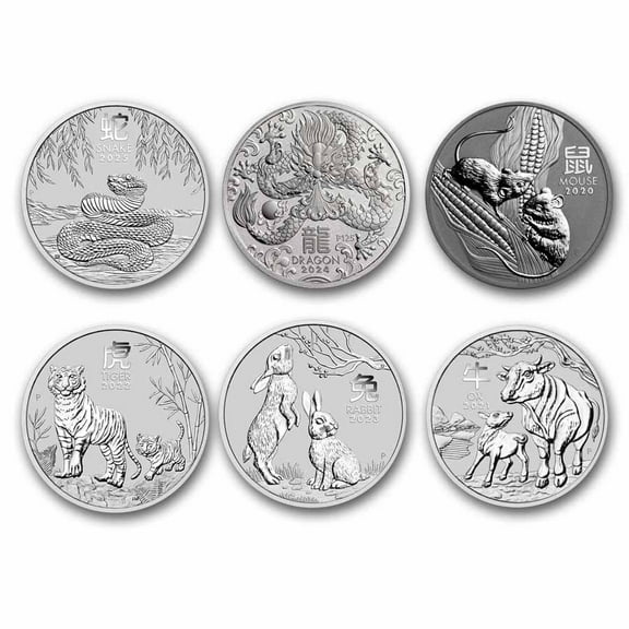 Australia 1 oz Silver Lunar Series III (Random Year)