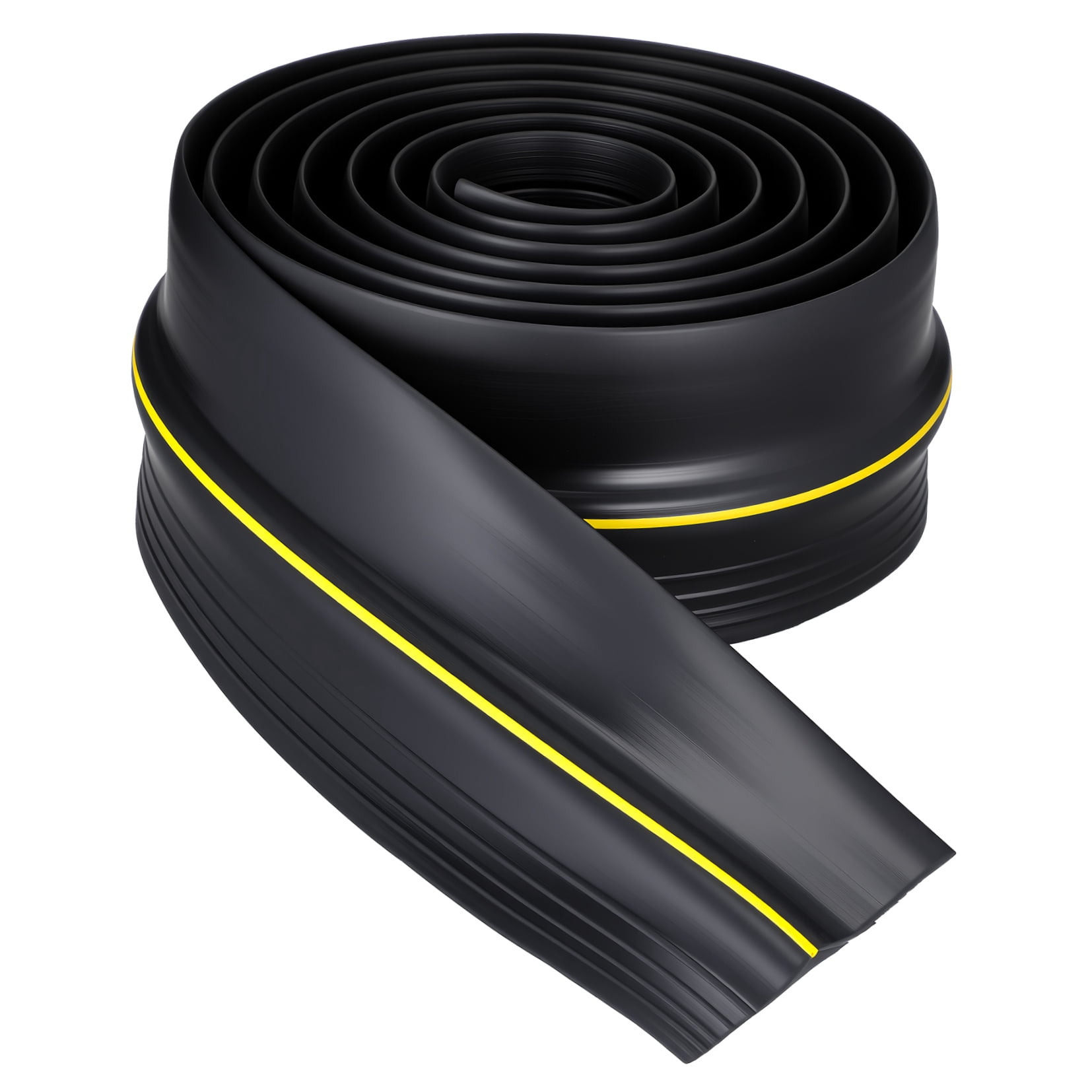 PTOOTP Black Rubber Garage Door Side Seal Weatherproof Strip for Outdoor Storage Areas and Garage