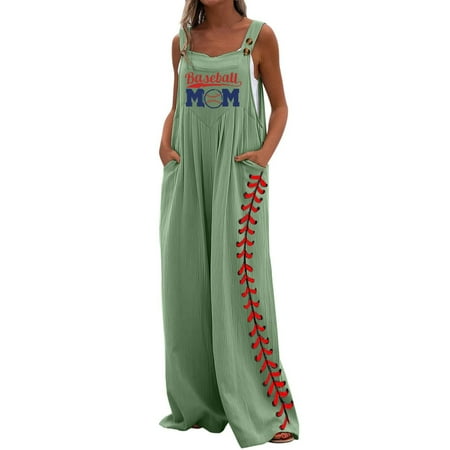 

Xihbxyly Jumpsuits for Women 2023 Summer Casual Maternity Overalls Boho Comfy Cotton Linen Jumpsuit Baggy Button Bib Loose Overalls Plus Size Pants Maxi Pockets Rompers Summer Clearance #4