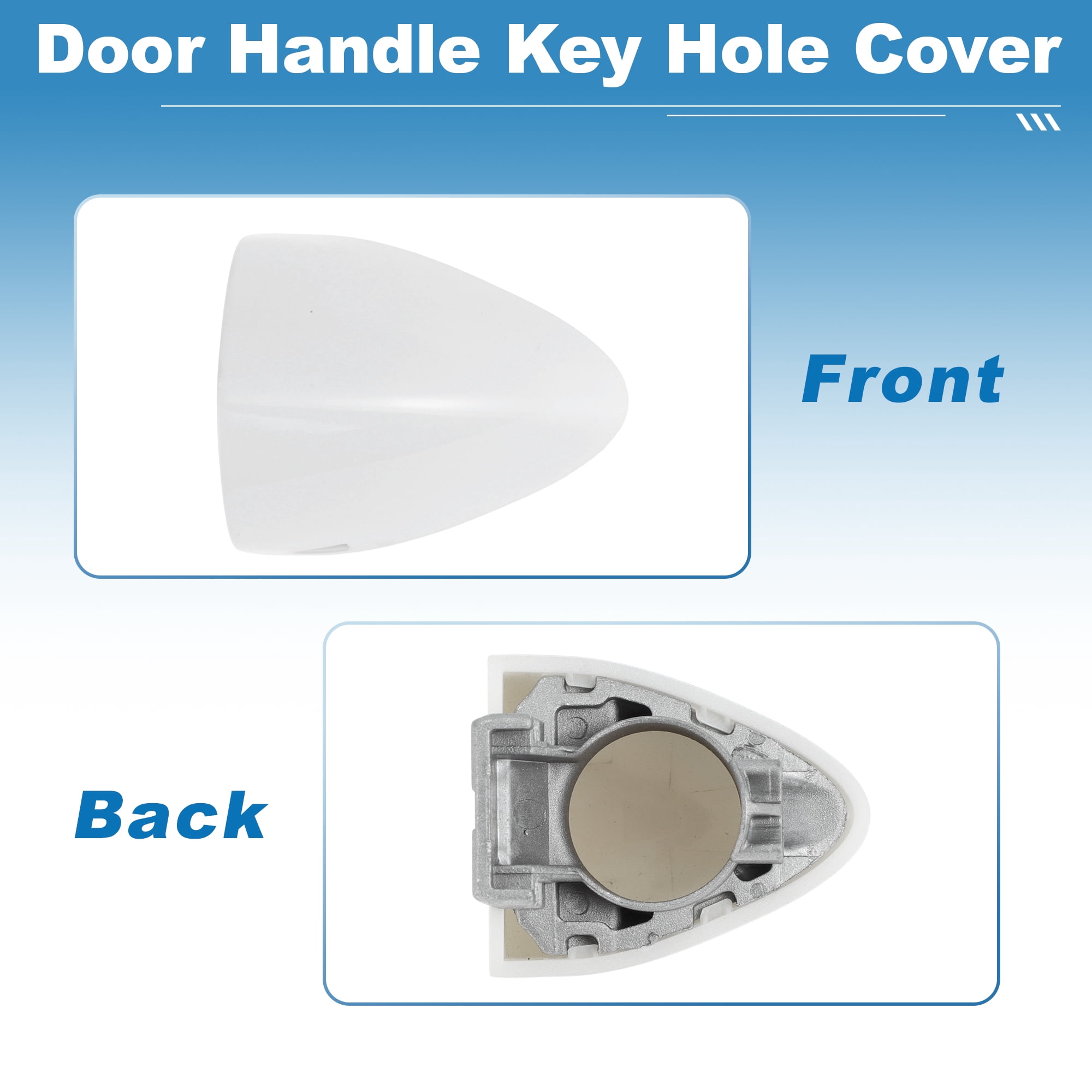 Unique Bargains Exterior Door Handle Key Hole Cover for Chevrolet Cruze 2016-2018