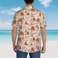 thumbnail image 4 of Yiaed Western Desert Nature Landscape Print Hawaiian Shirt for Men Short Sleeve Button Down Shirts Beach Shirts for Men,X-Large, 4 of 7
