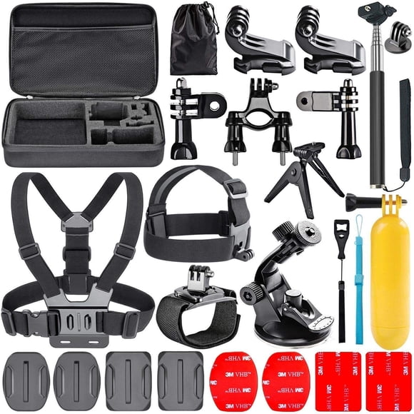 Navitech 18-in-1 Action Camera Accessories Combo Kit with EVA Case - Compatible with The Campark X25 Native 4K Action Camera