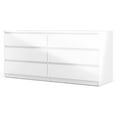 thumbnail image 4 of Tvilum Canada 3 Pièces avec Support de Télévision de 68 Po et Deux Commodes en Blanc Brillant, 4 of 27