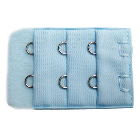 

wendunide lingerie for women 3.2CM Wide Three-Row Two-Button Bra Underwear With Extended Button Blue One Size