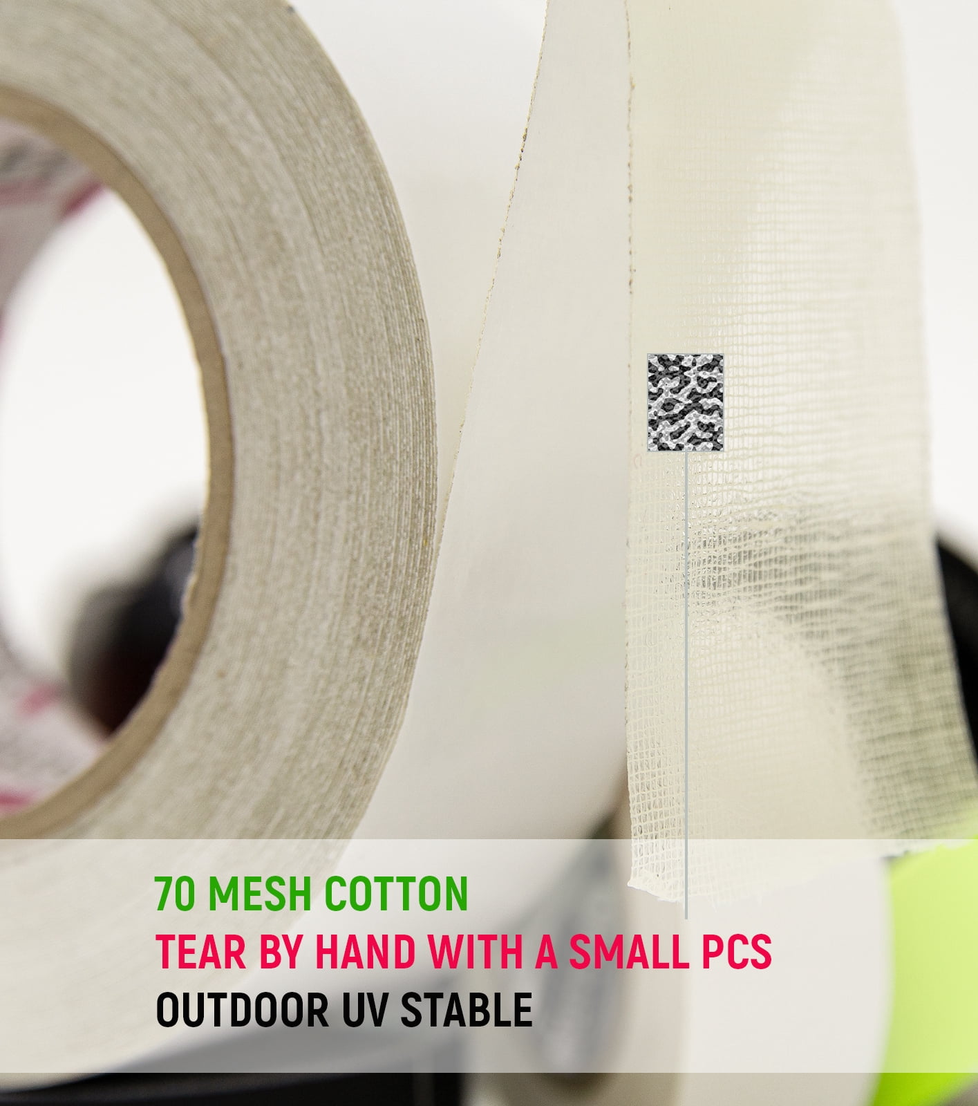 2 inch x 30 ya - Double Sided Cloth Tape - DGTAPE Two Type Adhesive High Tack/Low Tack