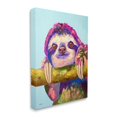 thumbnail image 3 of Stupell Happy Sloth Bold Wildlife Animal Animals & Insects Painting Gallery Wrapped Canvas Print Wall Art, 3 of 5