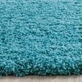 thumbnail image 4 of Safavieh Laguna Shag Collection SGL303T Turquoise Square Area Rug, 6 feet 7 inches Square (6'7" Square), 4 of 10