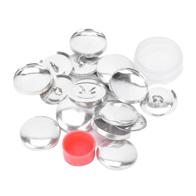 Kit de botones de cubierta de bolsa de tela, Base de botón redondo, manualidades hechas a mano, herramientas para hacer hebillas, 25MM