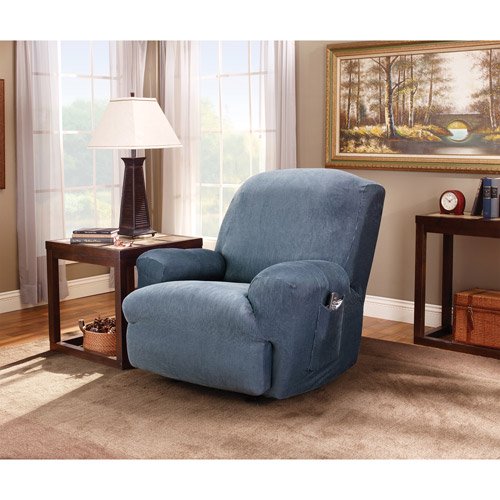 Sure Fit Stretch Stripe Recliner Slipcover