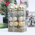 thumbnail image 4 of 30PCS 1.5in Christmas Balls Ornaments for Xmas Tree, Shatterproof Holiday Decorations, Red & Gold Mix, Matte, Shiny, and Diamond-Cut Styles, Ideal for Trees, Wreaths, and DIY Décor, 4 of 5
