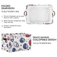 thumbnail image 2 of Yayeee Canvas Storage Basket with Handles for Shelves Fabric Bins Closet Organizer, Cartoon American Football Helmets, 2 of 8