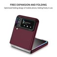 thumbnail image 4 of ELEHOLD Slim Fit Case for Samsung Galaxy Z Flip 4 with Invisible Hidden Kickstand Non-Slip Full Body Shockproof Protective Cover for Samsung Z Flip 4, Winered, 4 of 9