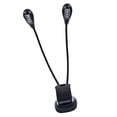 thumbnail image 1 of 6 Cuentas Doble Brazo Ajustable Luz LED Con Clip Mini Lámpara de Lectura Portátil para Atril Lectura Nocturna Con Cable USB Gran Accesorio para Cualquier Lugar A Mano, 1 of 7