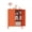 Orange, variant on Metal Storage Cabinet with 2 Doors - 31.5''H Bathroom Floor Storage Cabinet