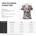 thumbnail image 5 of Naloa French Food Print T-Shirts Short Sleeve V Neck Tees for Women Fashion Tops Trendy Lightweight Soft Casual Summer Outfits Clothes, 5 of 5
