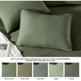 thumbnail image 3 of Queen Quilt-3 Pieces Lightweight Bedspreads Olive Green Queen Size Quilt Bedding Set for All Seasons, Soft Summer Coverlet with 2 Pillow Shams Suitable for Bed & Couch, 3 of 15