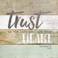 thumbnail image 2 of Rae, Marla 20x20 White Modern Wood Framed Museum Art Print Titled - Trust in the Lord, 2 of 4