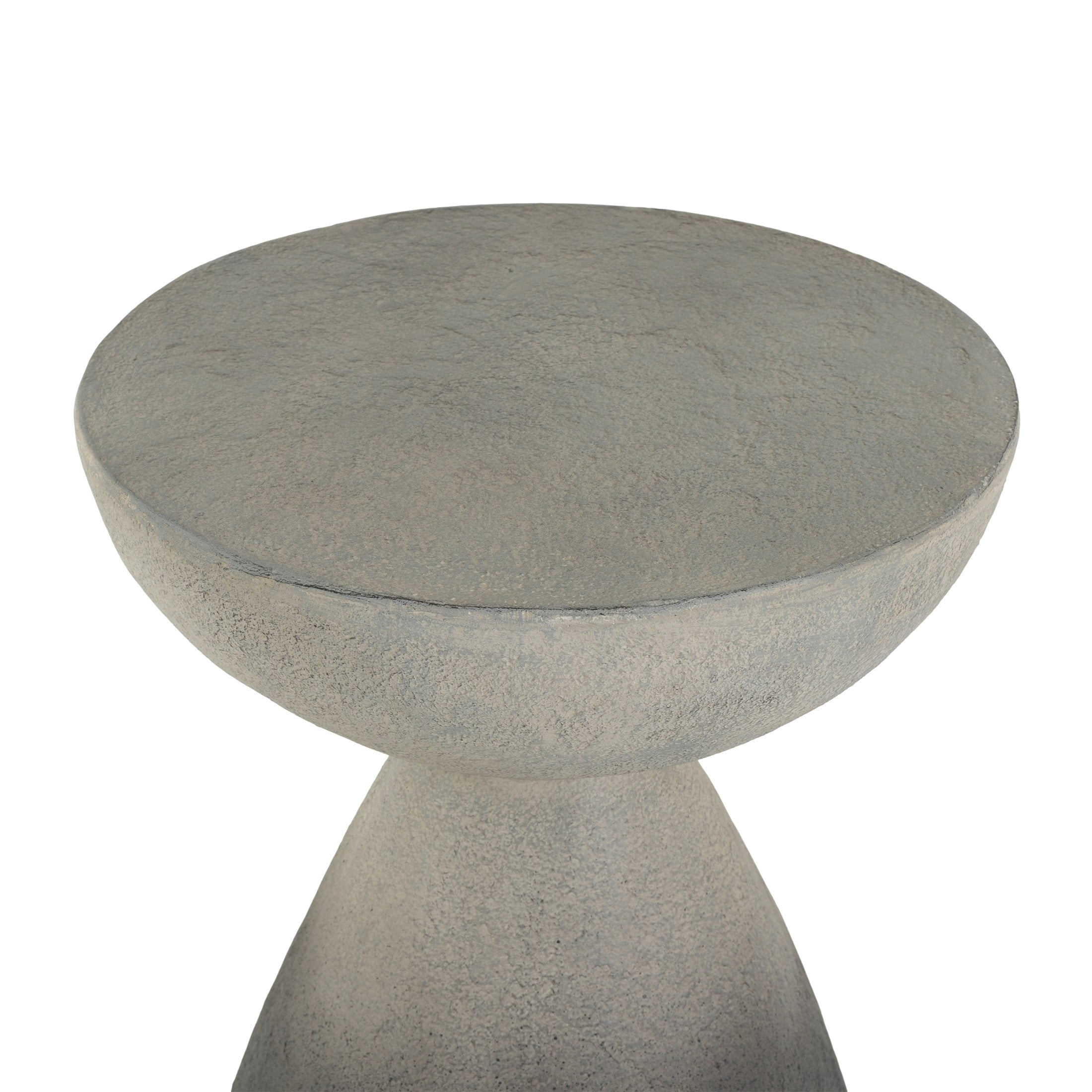 Christopher Knight Home MGO Hourglass Side Table, Indoor and Outdoor Accent End Table, Gradient Gray