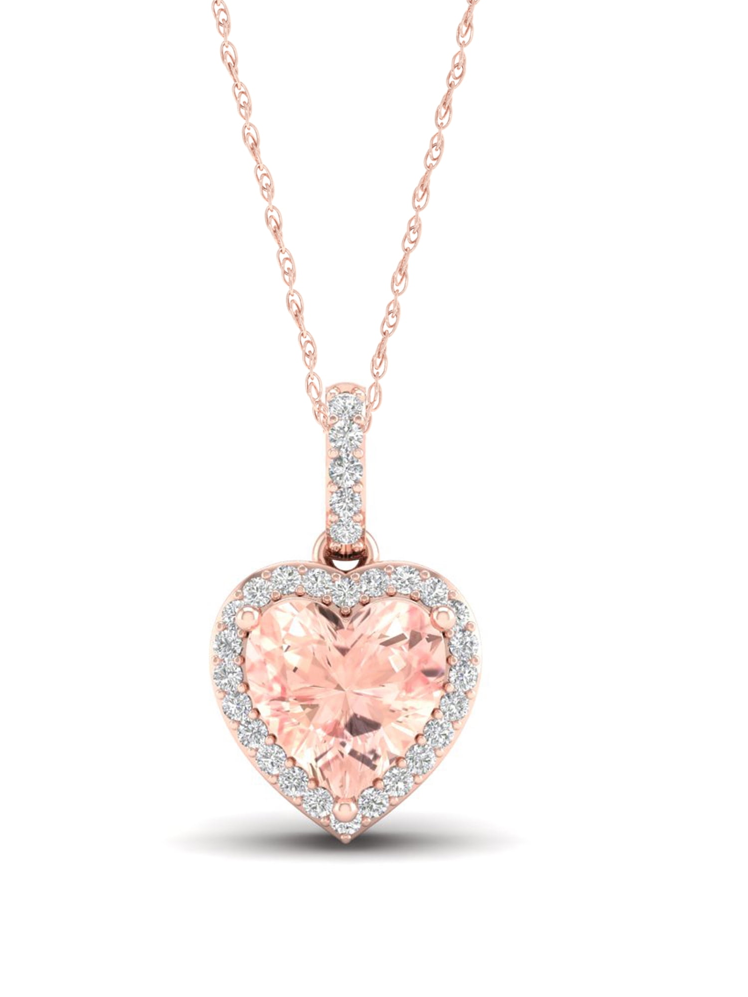 Imperial Gemstone 10k Rose Gold Heart 