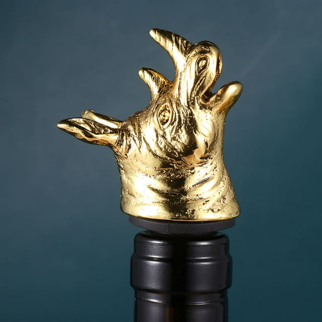 FESTFENDS Wine Pourer and Stopper for Bottles Made of Zinc Alloy Perfect for Parties and Wine Use Fits Standard Bottles
