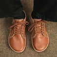 thumbnail image 2 of Couple Style Men's And Women's Solid Color Strap Leather Casual Shoes Large Size Barefoot Shoes Wide Last Sports Casual Shoes Mens Running Shoes, 2 of 8