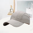 thumbnail image 3 of YAOBAMM Extended Brim Hat Summer Geometric Letter Print Extended Brim Adjustable Baseball Hat Men Women Sports Running Sunscreen Visor Mesh Patchwork Hat, 3 of 7