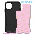 thumbnail image 2 of DistinctInk Custom SKIN / DECAL compatible with OtterBox Commuter for iPhone 11 (6.1" Screen) - Pink & Gold Print - Stars Pattern, 2 of 5