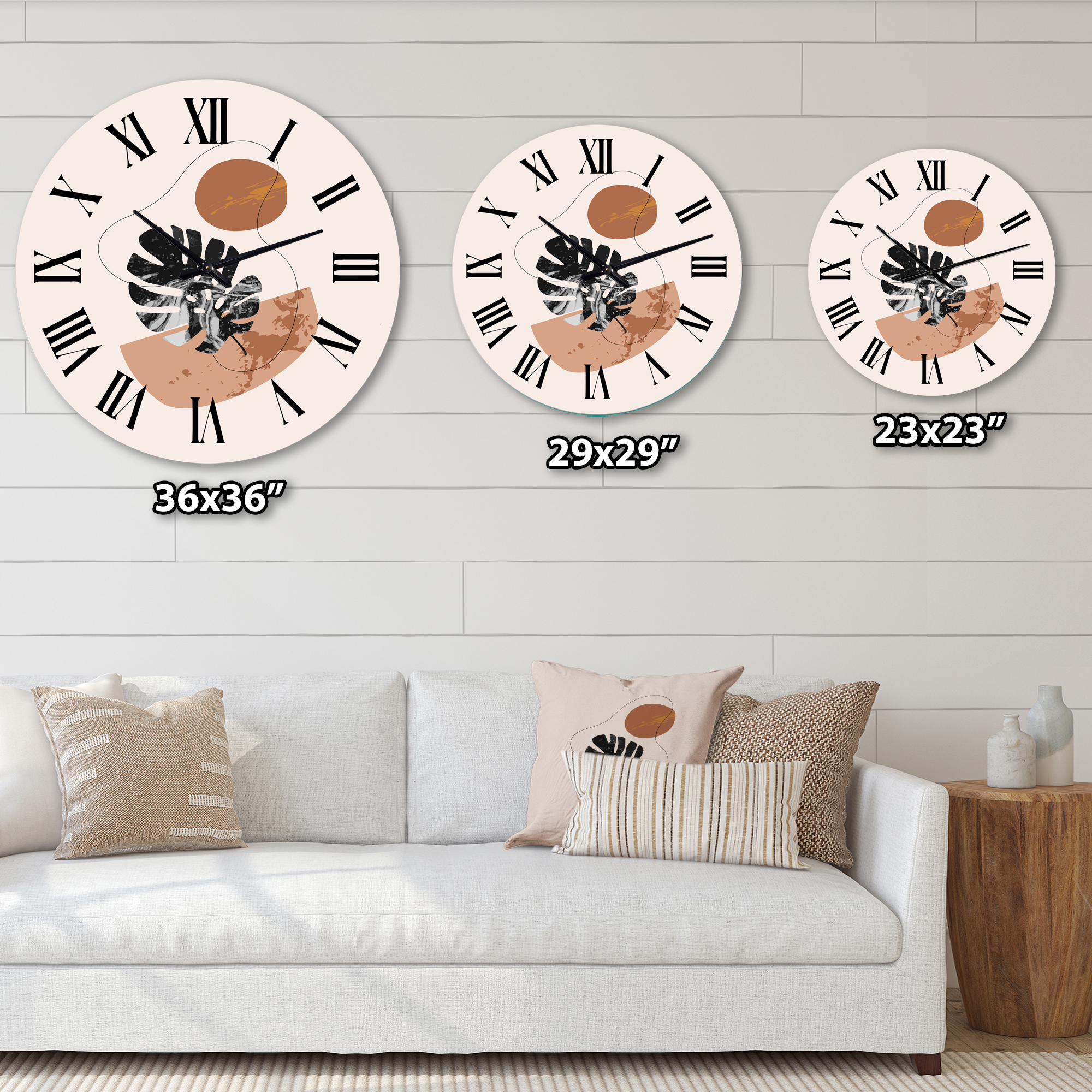 Designart 1 in Modern,Contemporary Wall Clock