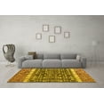 thumbnail image 3 of Ahgly Company Machine Washable Indoor Rectangle Abstract Yellow Modern Area Rugs, 2' x 5', 3 of 4