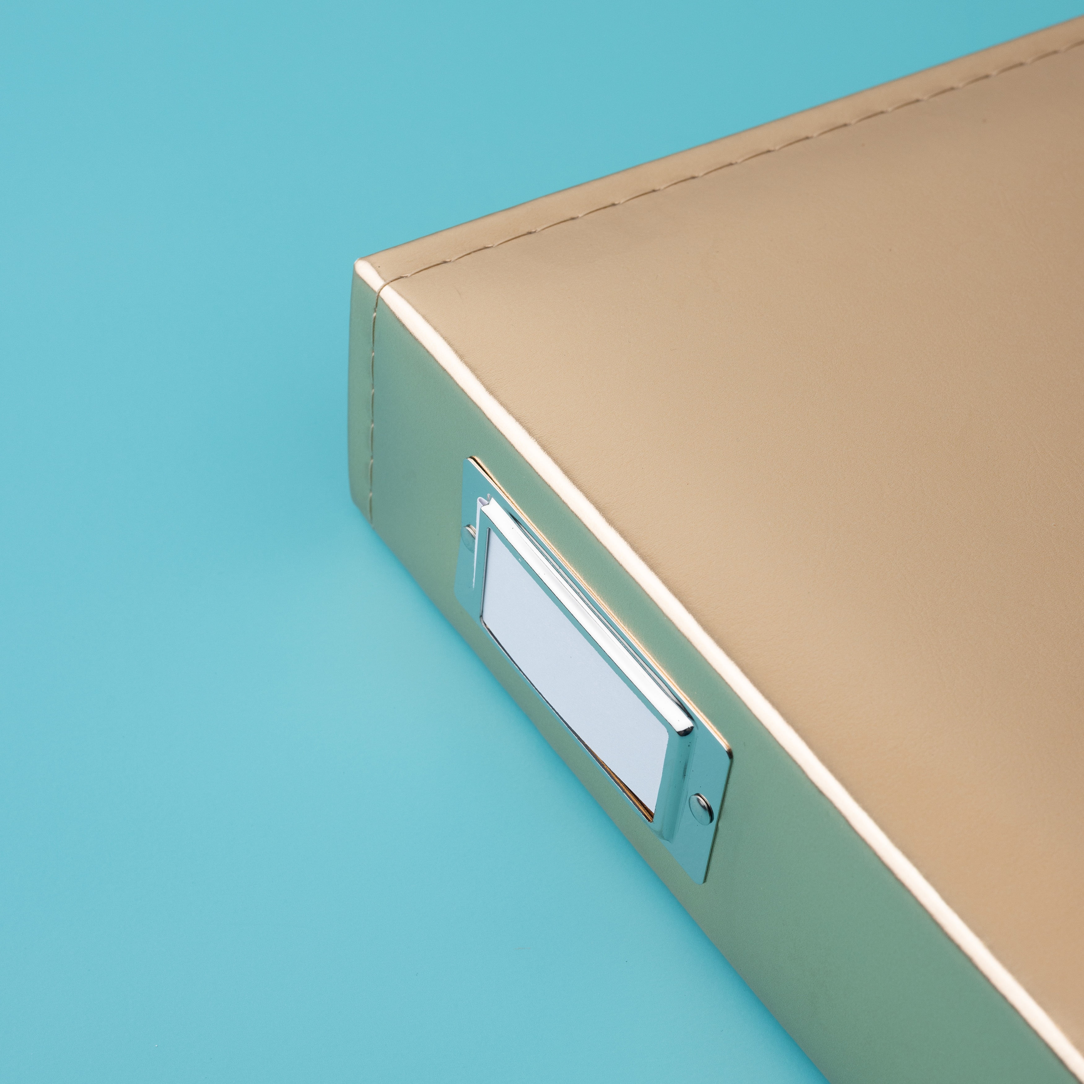 Scrapbook Leather Gold 12X12